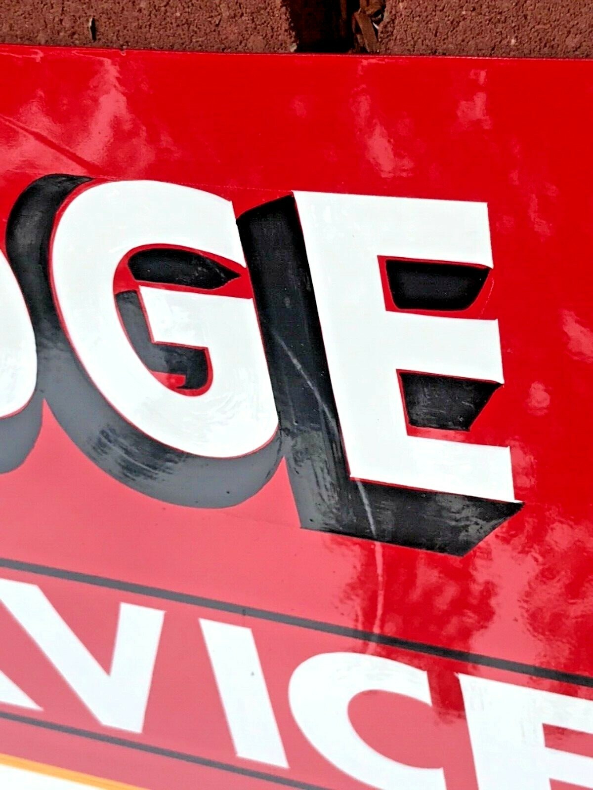 DODGE RAM MOPAR SERVICE Truck Car Repair Auto Gas Station Shop HAND PAINTED SIGN