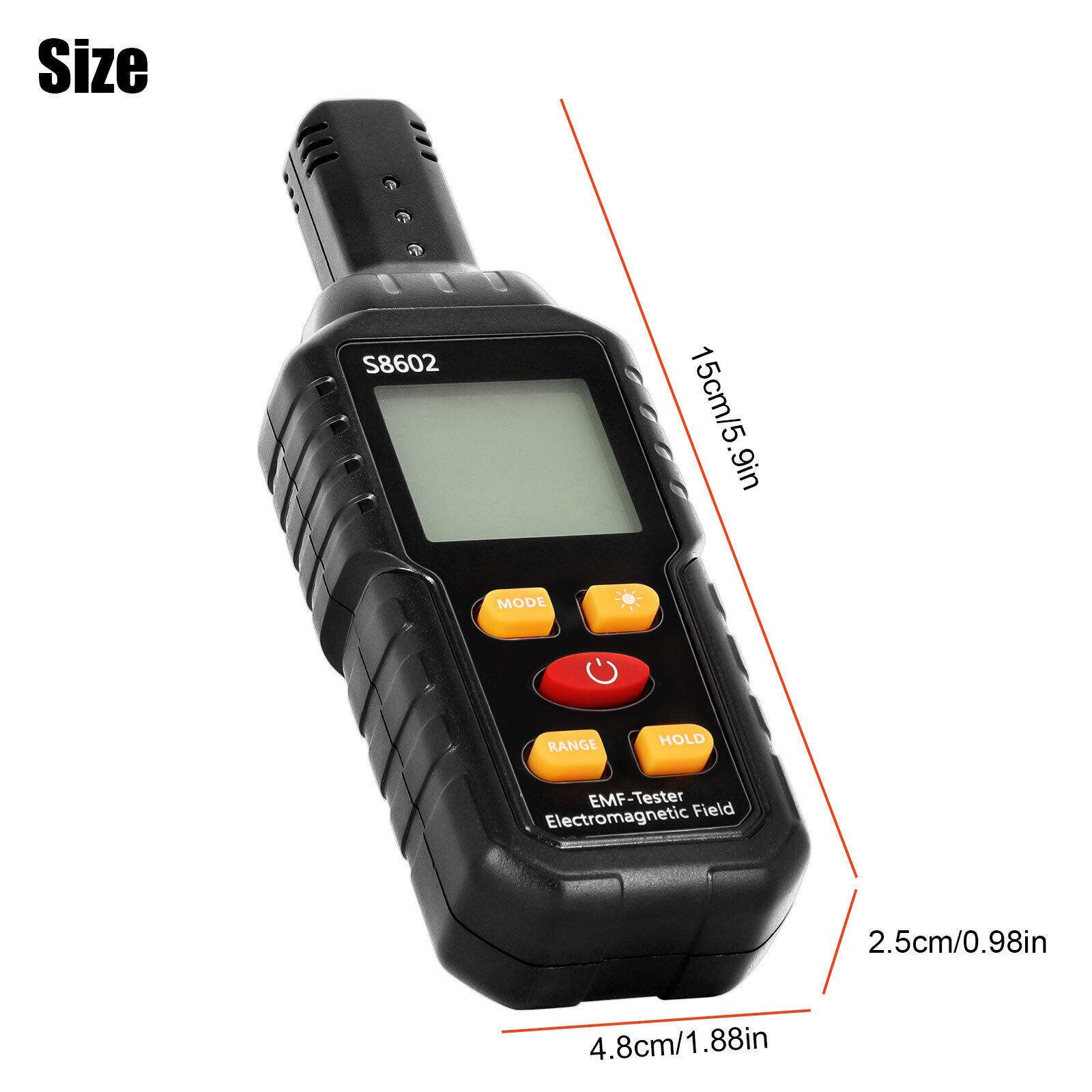 Black Radiation Detector Dosimeter Geiger Counter EMF Electromagnetic Tester