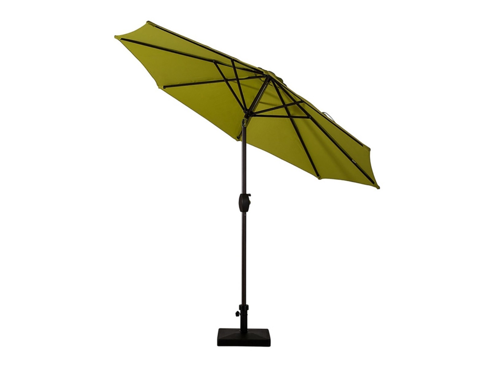 9 FT Outdoor Patio Round Umbrella Aluminum Pole Crank and Tilt Function LIME