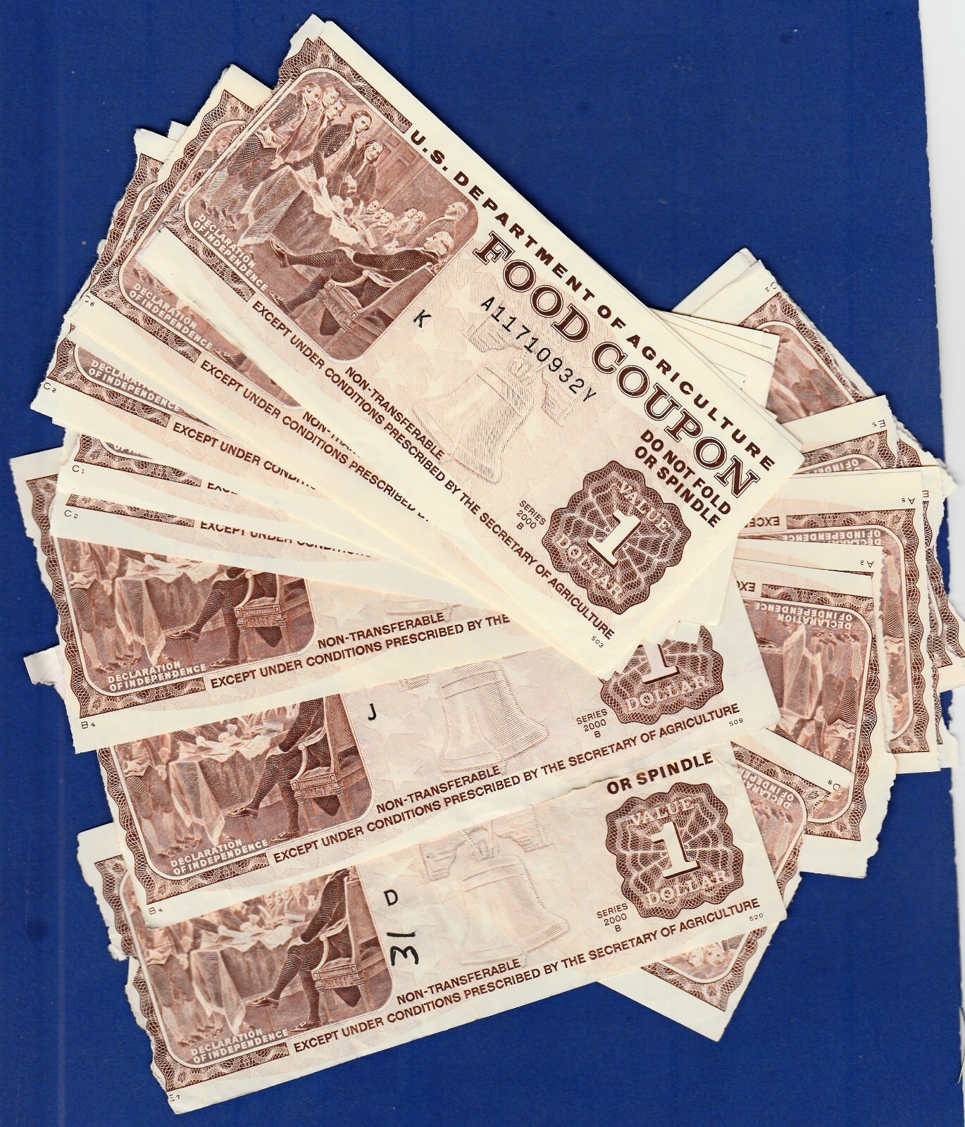 Food Stamps Coupon $1.00 USDA scrip welfare money token ONE COUPON ONLY. USDA