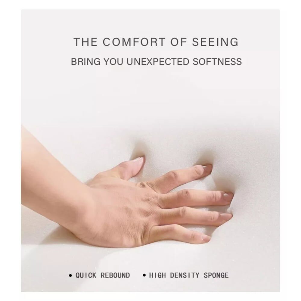 2pcs Vanity Stool Makeup Chair Dressing Table Seat Bedroom Mirror Set Padded