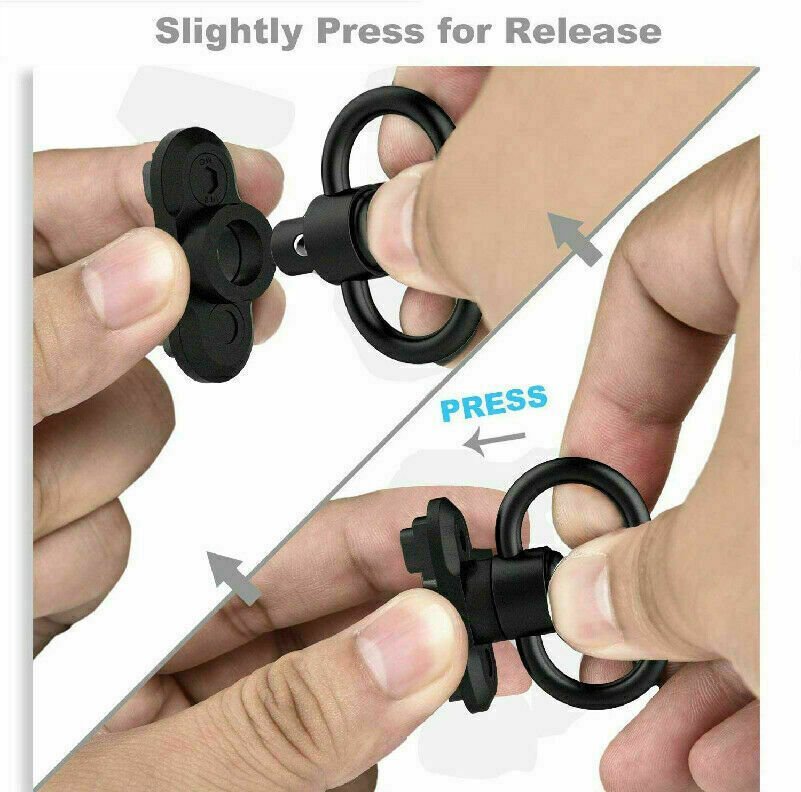 Tactical 2 Point Sling QD Swivel Rifle Adjustable Gun Sling Strap w/ MLOK Swivel