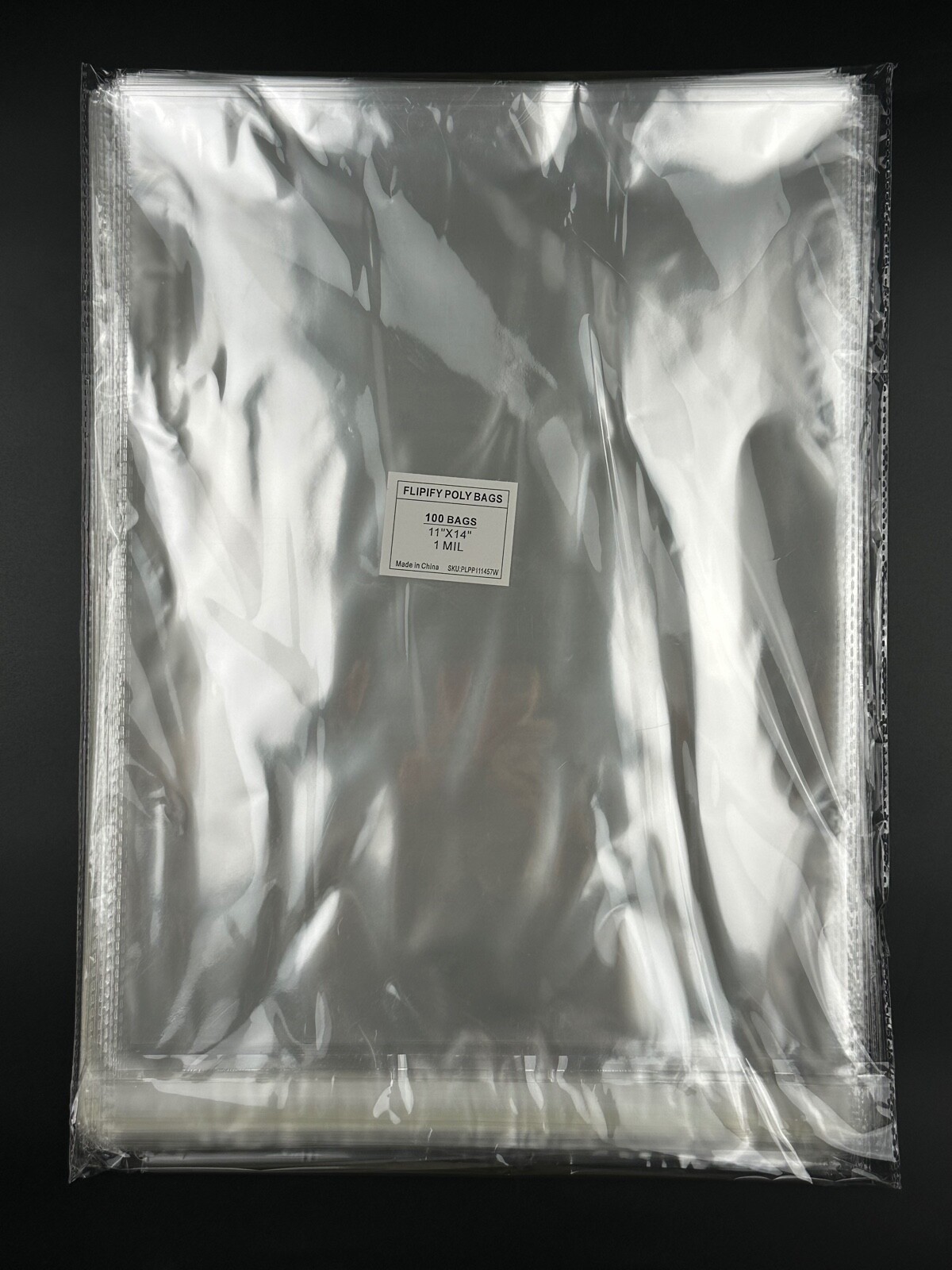 Clear Resealable Recloseable Self Seal Adhesive Cello Lip Tape Poly Plastic bags