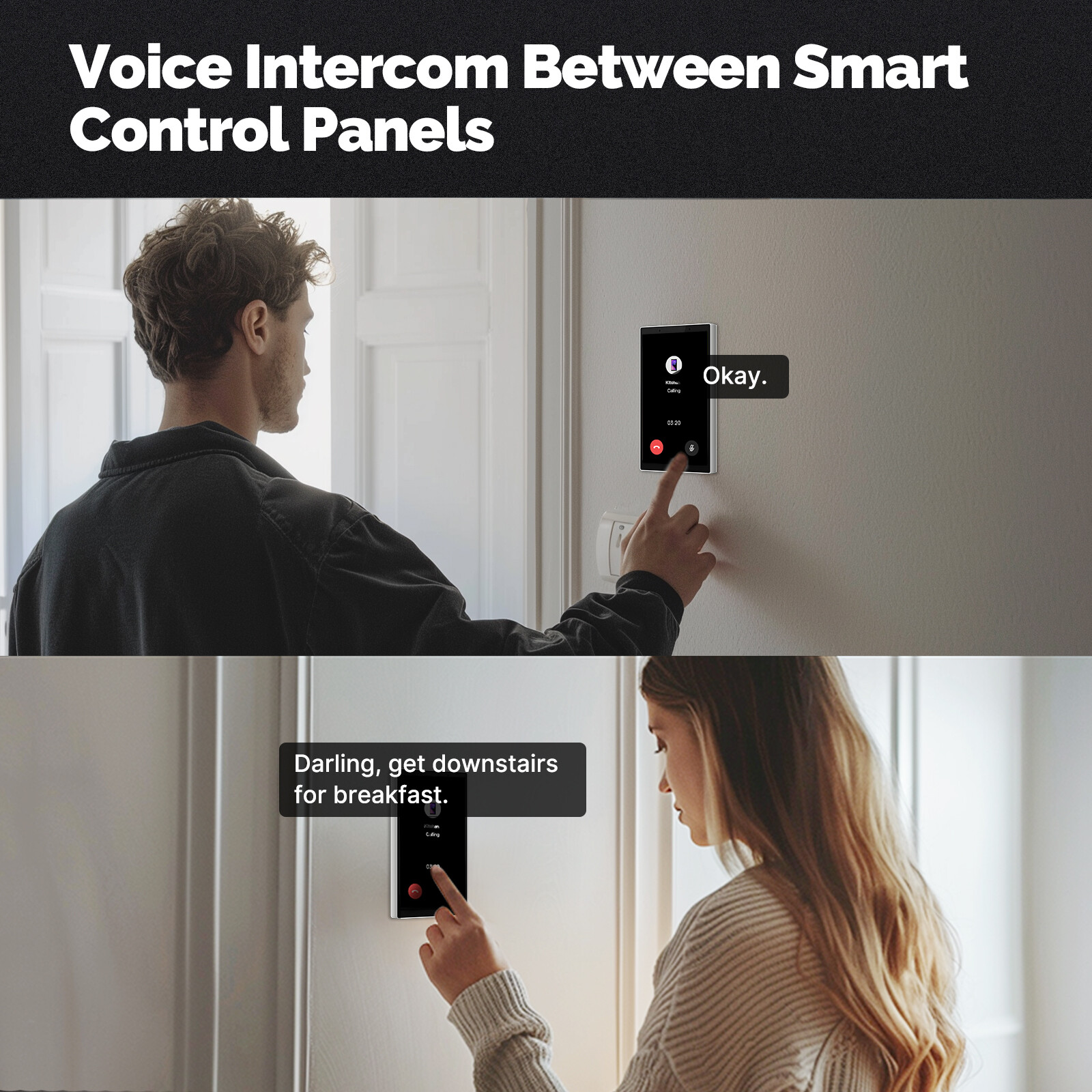 MOES WiFi&Zigbee Smart Switch Touchscreen Panel Alexa Built-in Voice&APP Control