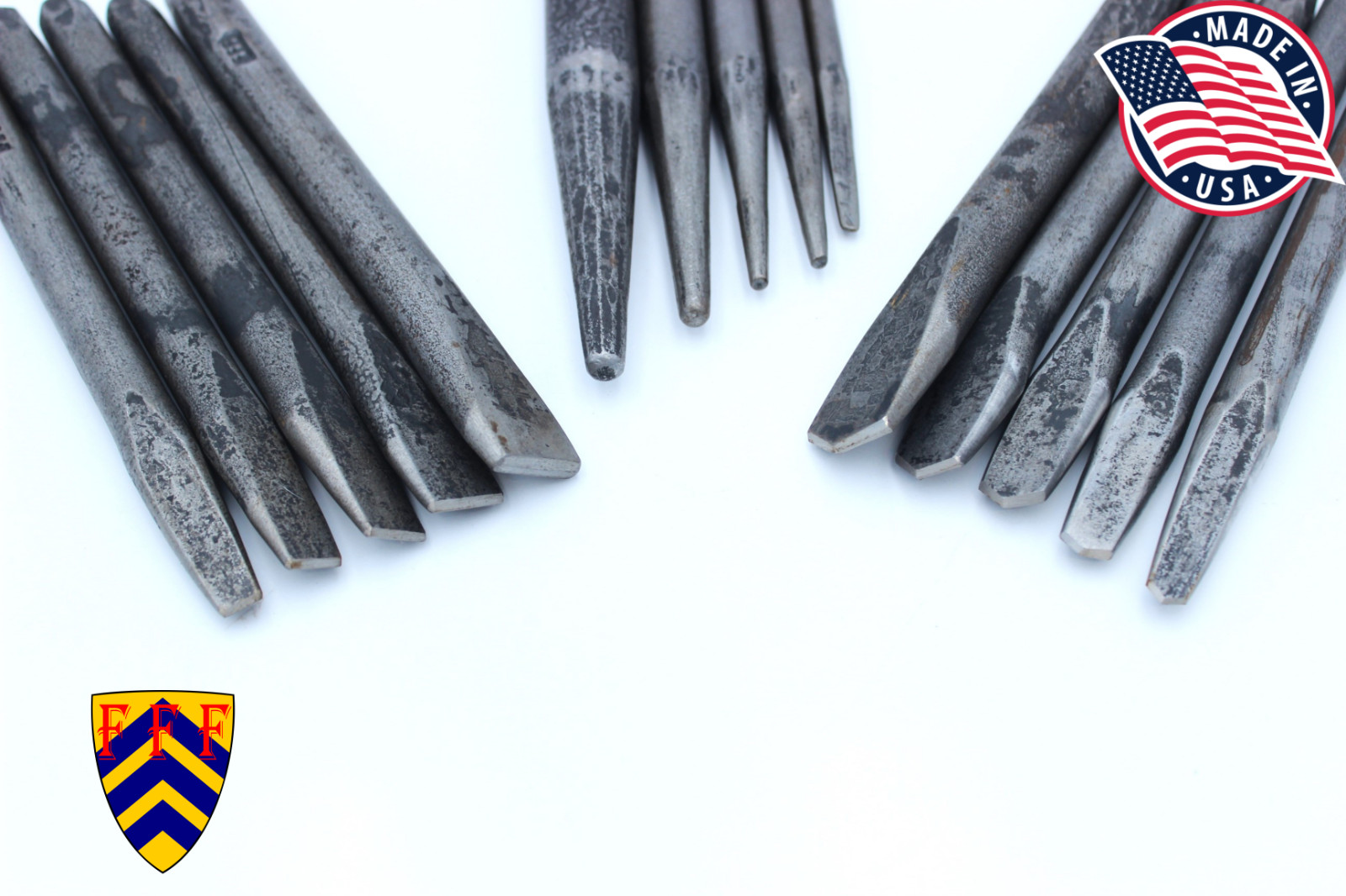 Fiery Furnace Blacksmith - 15Piece Ultimate Slot Punch & Drift Set - MADE IN USA