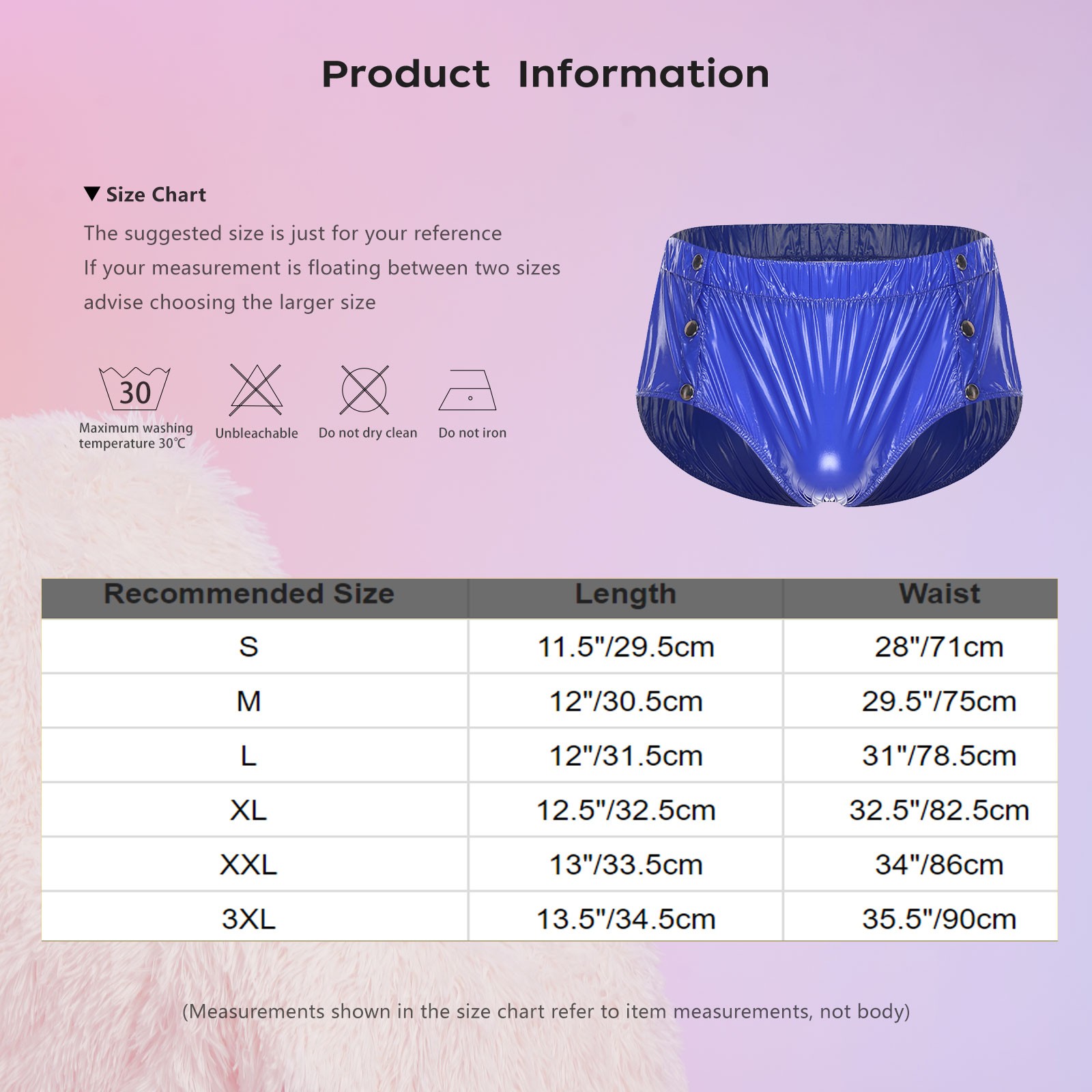 US YiZYiF Men Tear-away Diaper Cover Waterproof Adaptive Incontinence Underwear