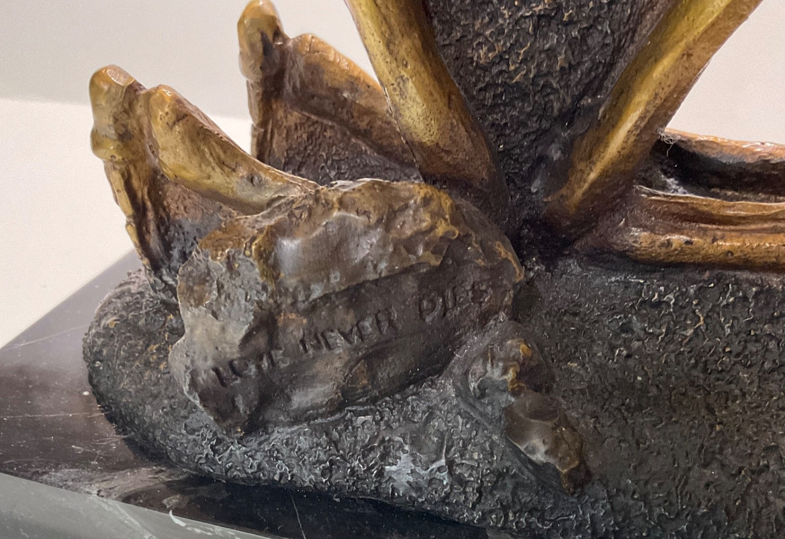 Love Never Dies Gothic Skeleton Marble Cinco de Mayo Decor