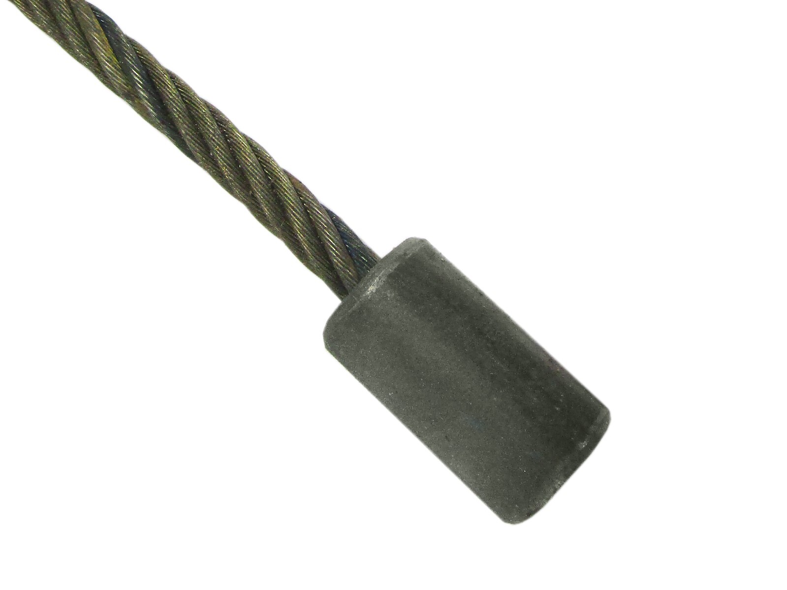 Premium 7/8" x 80 Wire Rope Roll Off Cable with Durable Button Stop - Heavy-Duty