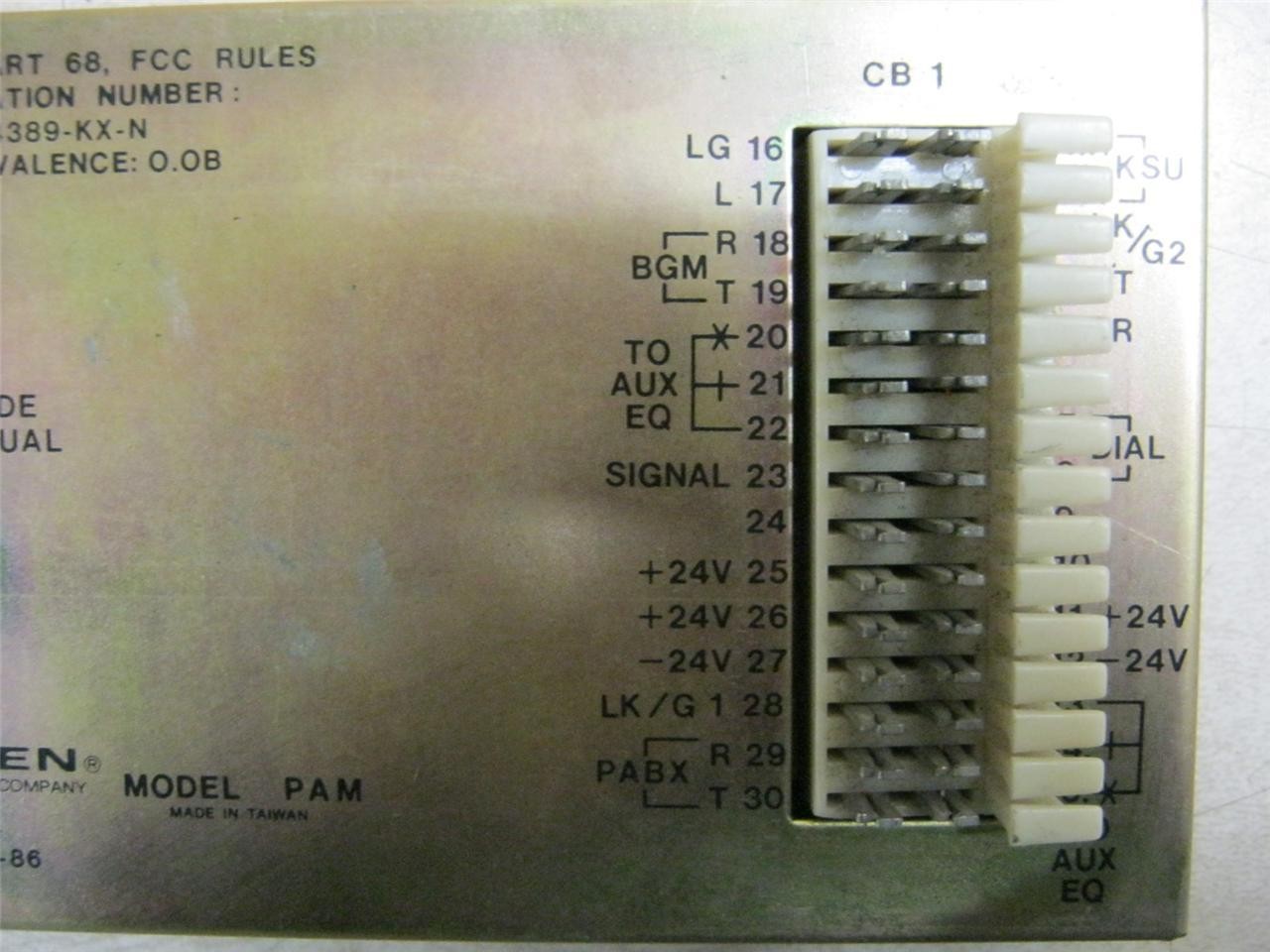 Bogen PAM Paging Interface (untested)