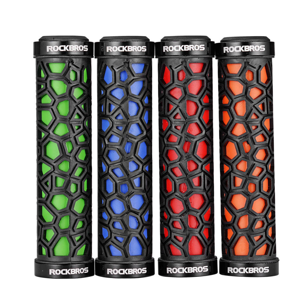 ROCKBROS Cycling Handlebar Grips Double Lock Anti Skid Ultraigt Rubber Bike Grip