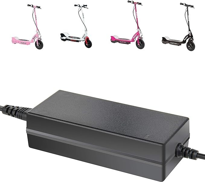 24V Electric Scooter Charger for Razor E175 E125 E325 E500 PR20 ZR350 MX350 E100