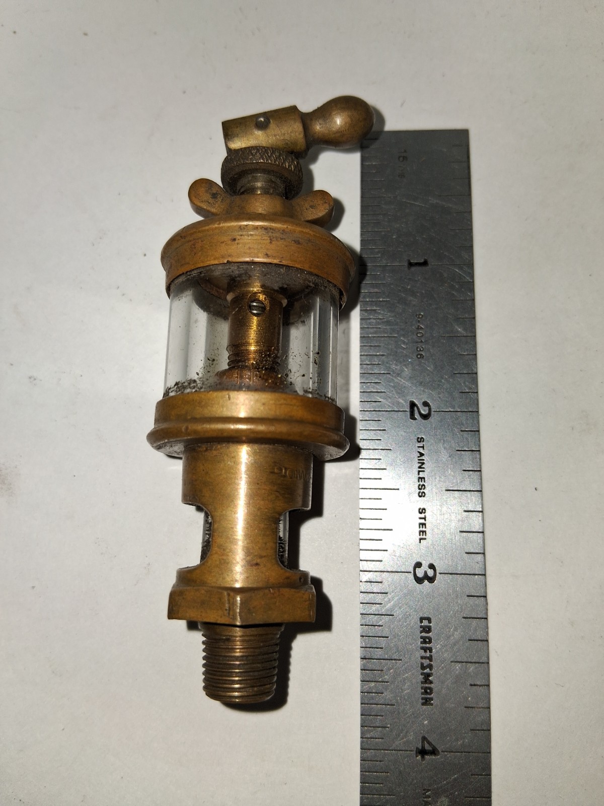 Vintage Lubricator Brass Oiler