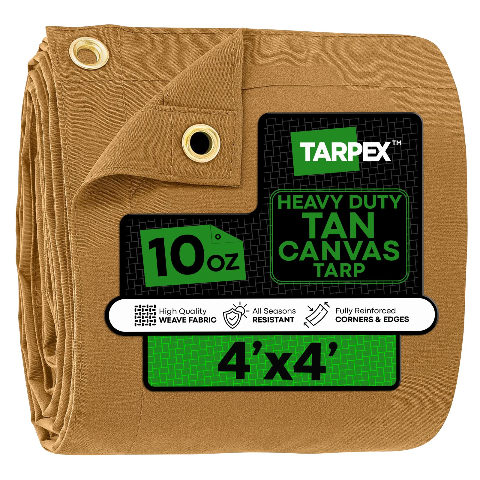 TARPEX - Tan Canvas Tarps 10oz