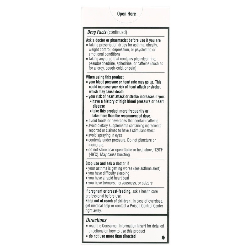 FDA Approved OTC Asthma Inhaler Epinephrine Aerosol 0.125mg Relief 160 Sprays US