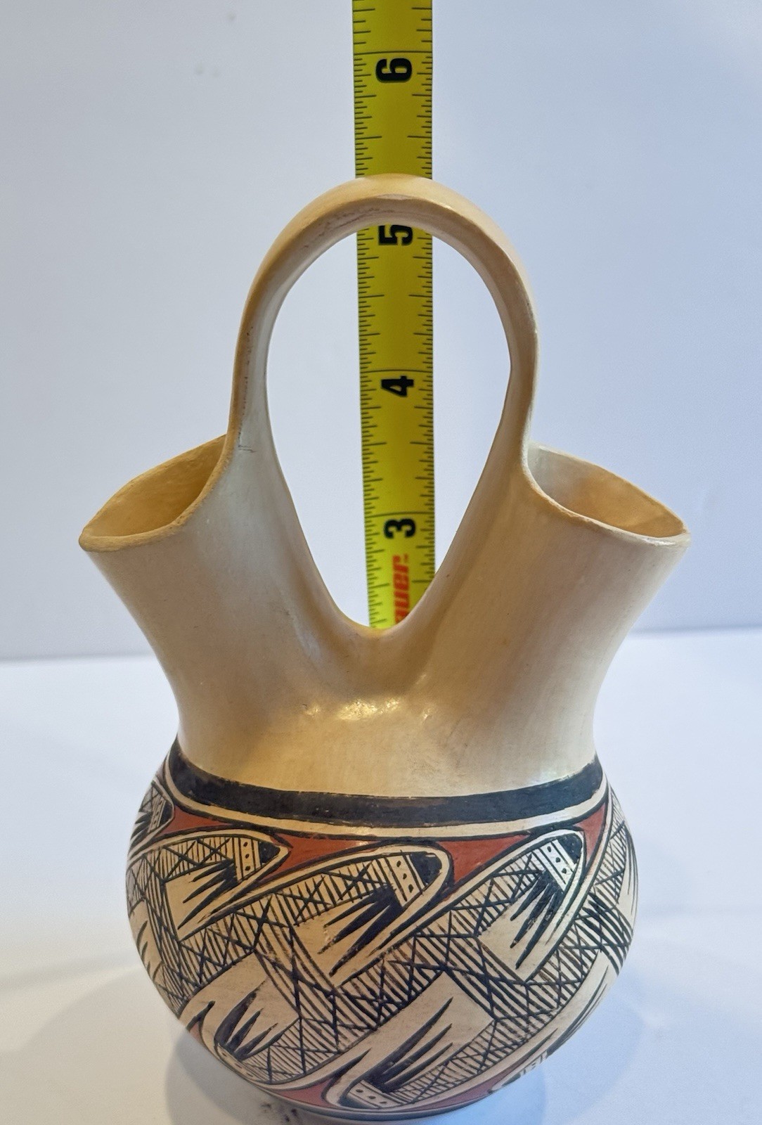 SUPERB Elton Nampeyo HOPI Polychrome Wedding Vase Migration Native Sikyatki VTG