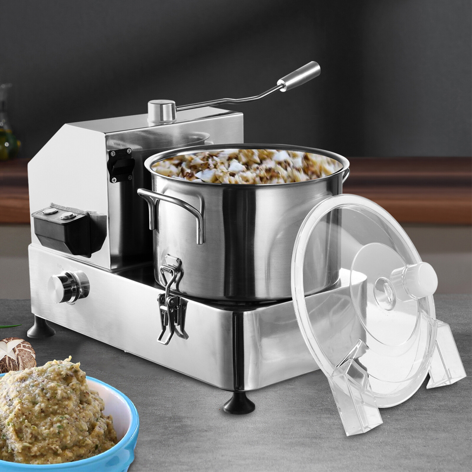 1500W Commercial Food Processor Stainless Steel Electric Vegetable Meat Chopper