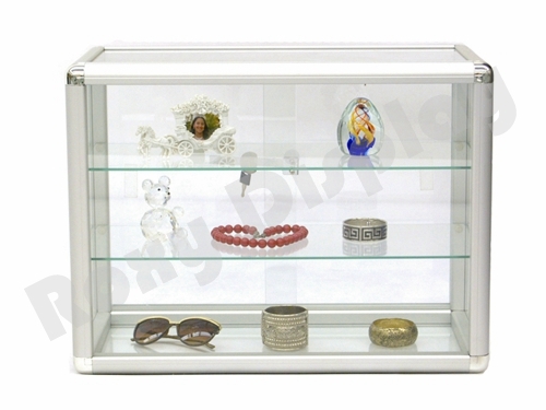 Glass Countertop Display Case Store Fixture Showcase with front lock #SC-KDTOP