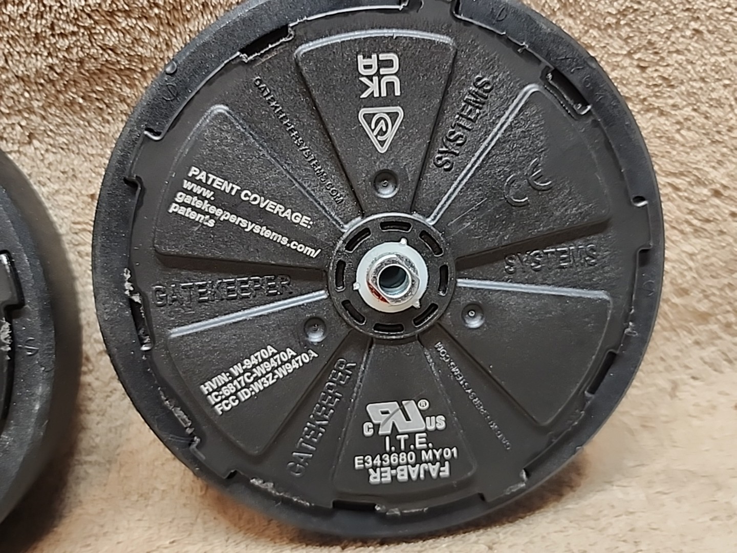 Pair: Gatekeeper Systems W-9470A Remote Controlled Locking 5" Wheel Replacement