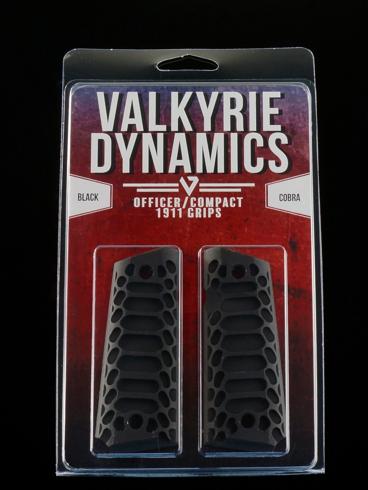 1911 Compact Officer Grips Colt kimber Defender BLACK "Cobra"