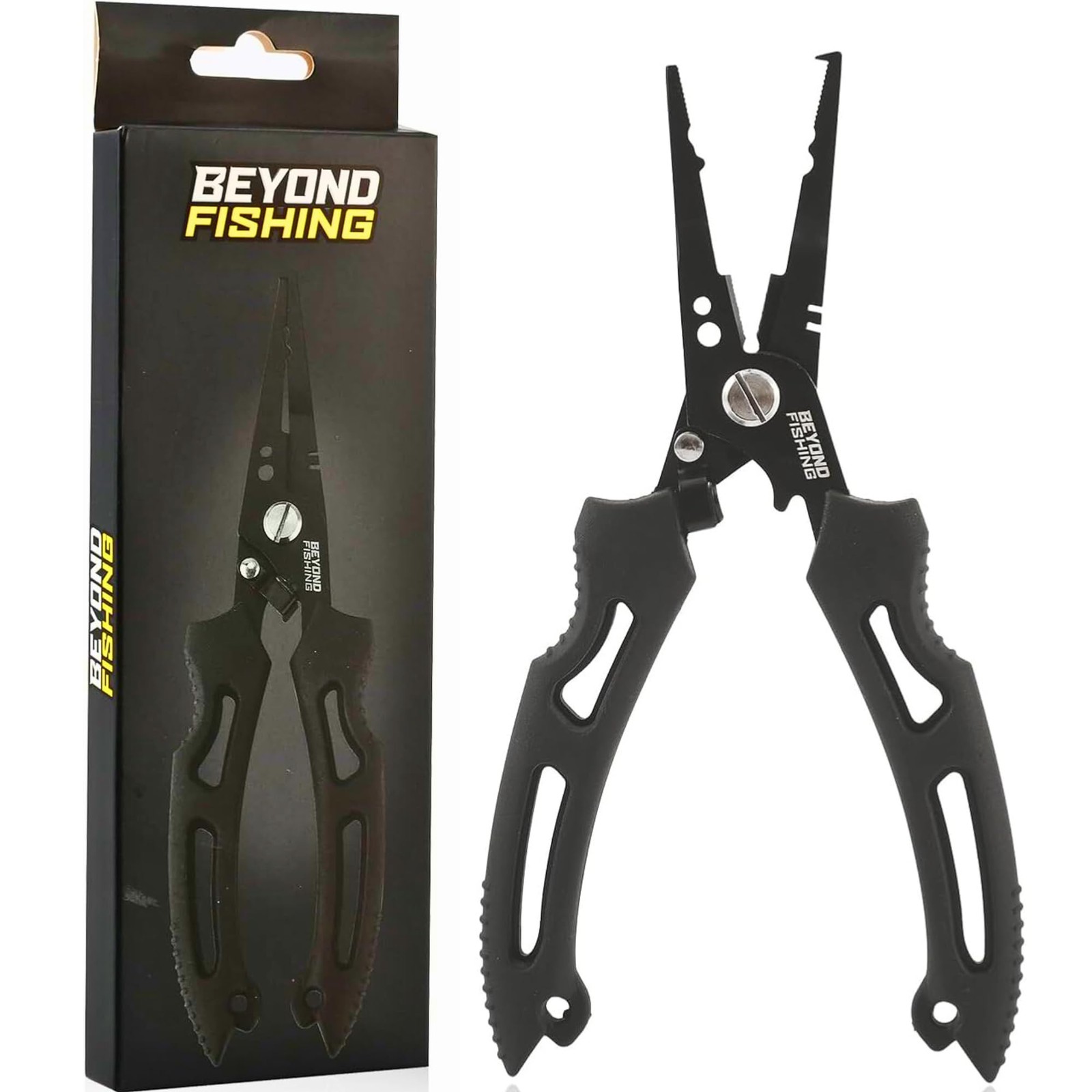 Beyond Fishing QuickRig 7 inch Fishing Pliers – Black