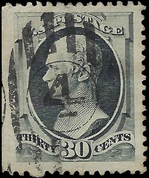 1873 USA - Scott 165 30c Hamilton - Large Well Centered Margins!