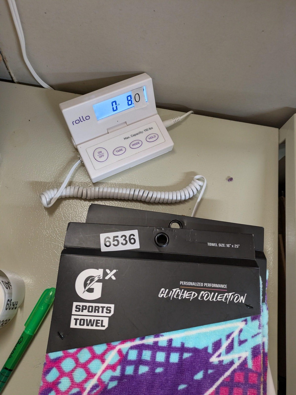 Gatorade GX Glitched Collection Sports Towel 16x25 Purple Cotton Gym Workout