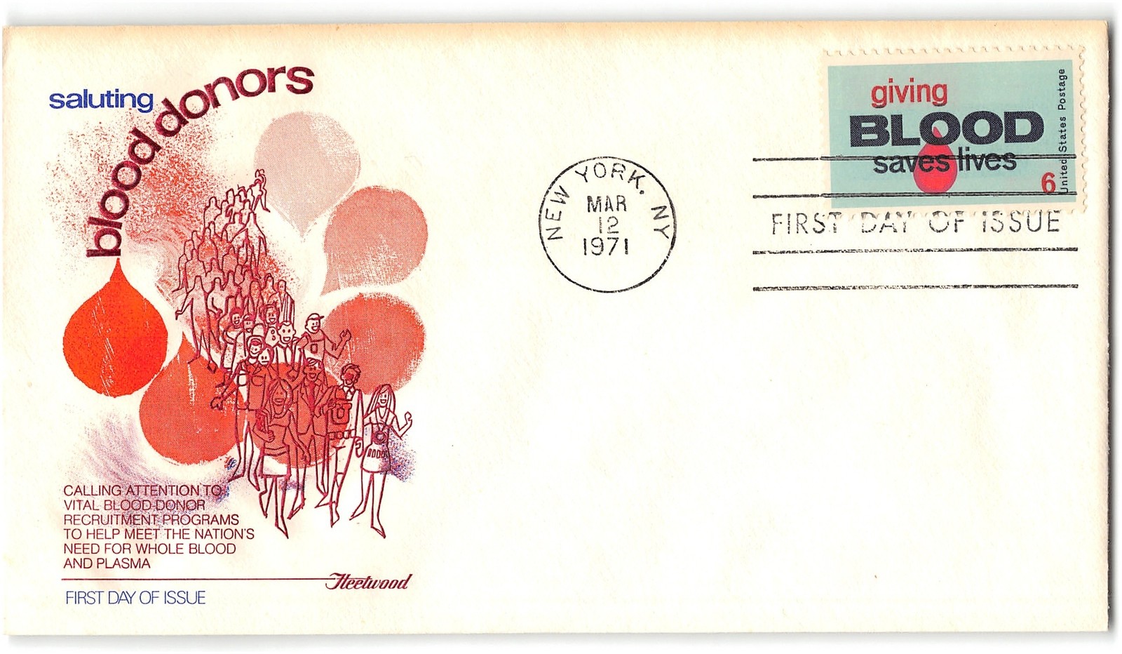 US #1425 FDC, 1971, Fleetwood