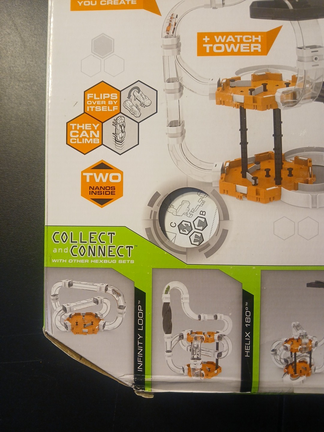 New Sealed Hex Bug Nano V2 Black Hole 58 Pcs Gravity Defying Robotic Creatures