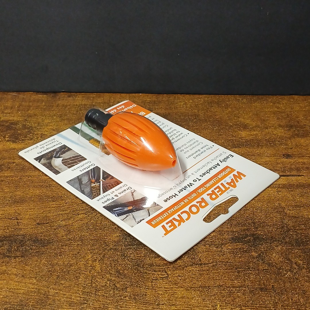 Water Rocket Gutter / Drain / Downspout Flushers, Hose Compatible