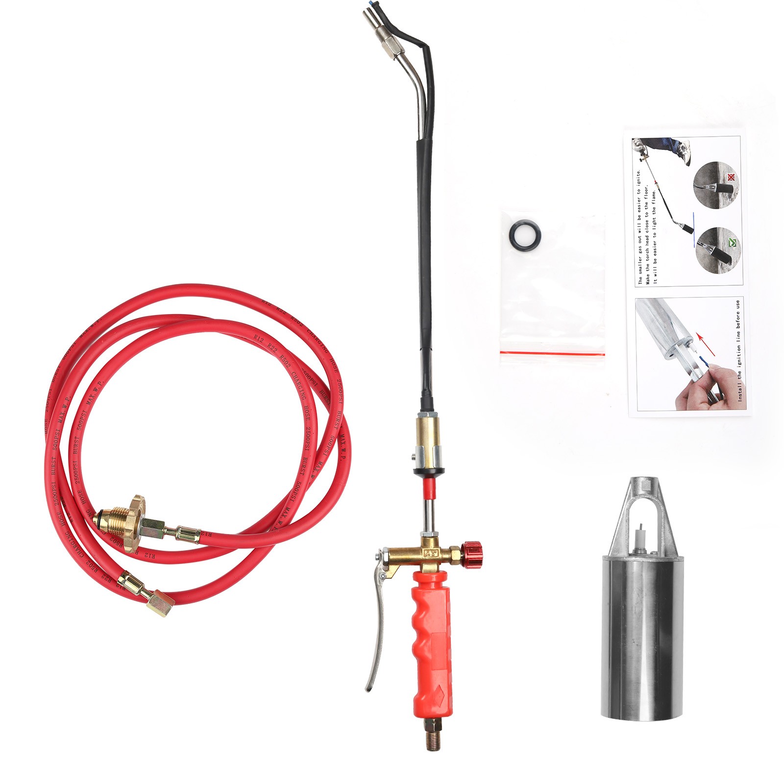 Propane Weed Torch Burner Ice Melter Push Button Igniter 79 Hose Portable Tool