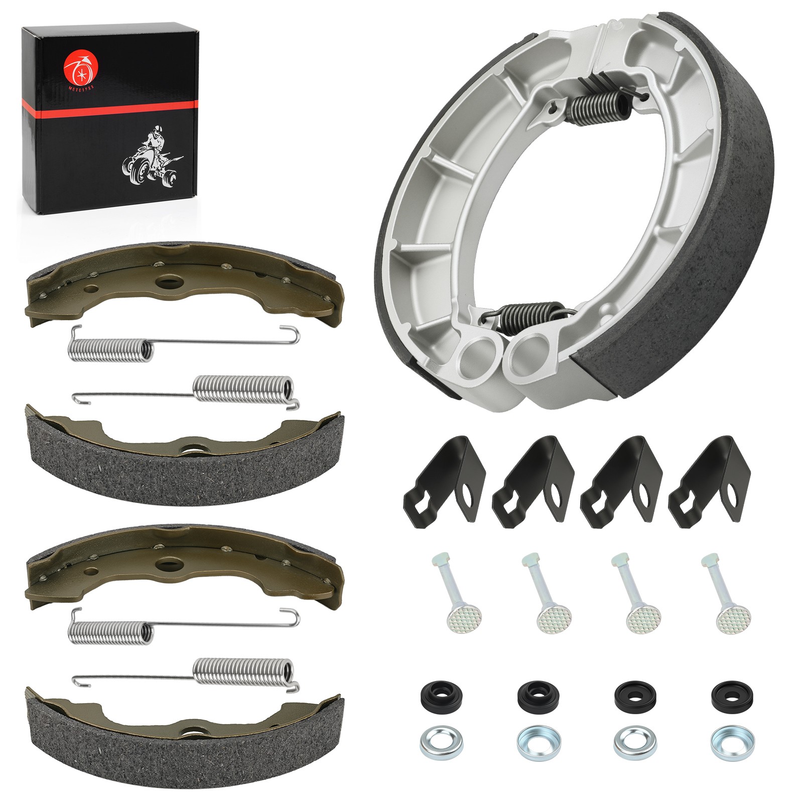 Front & Rear Brake Shoes Kit 2000 - 2006 for Honda Rancher 350 TRX350FE/FM/TE/TM