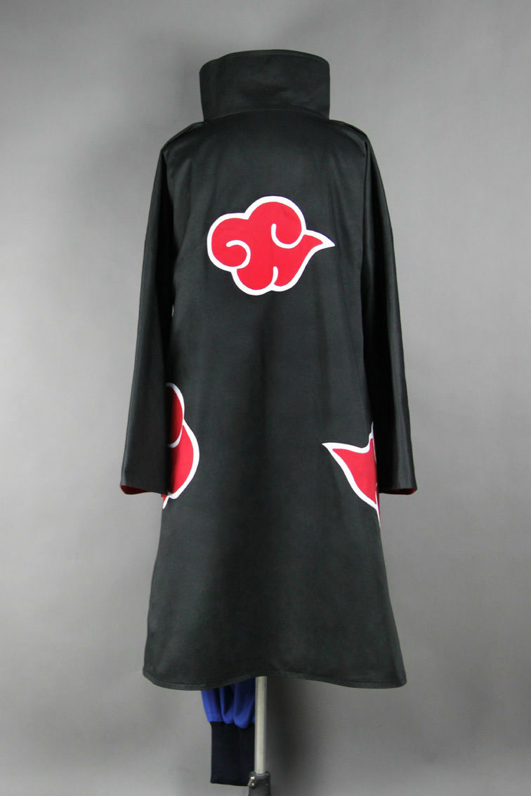 Naruto Akatsuki Tobi Uchiha Obito Robe Cloak Coat + Resin Mask Cosplay Costume
