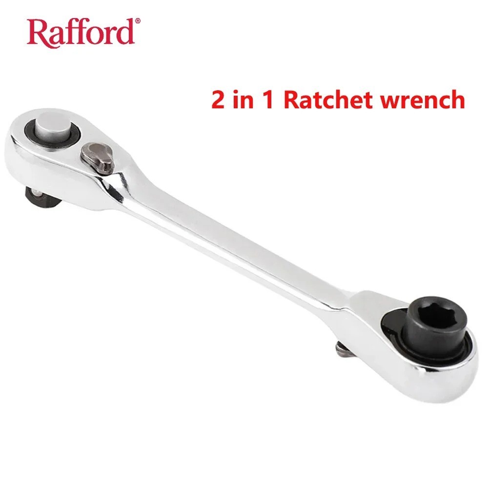 1/4" Mini Double-Ended Quick Socket Ratchet Wrench Rod Screwdriver Bit Tools *