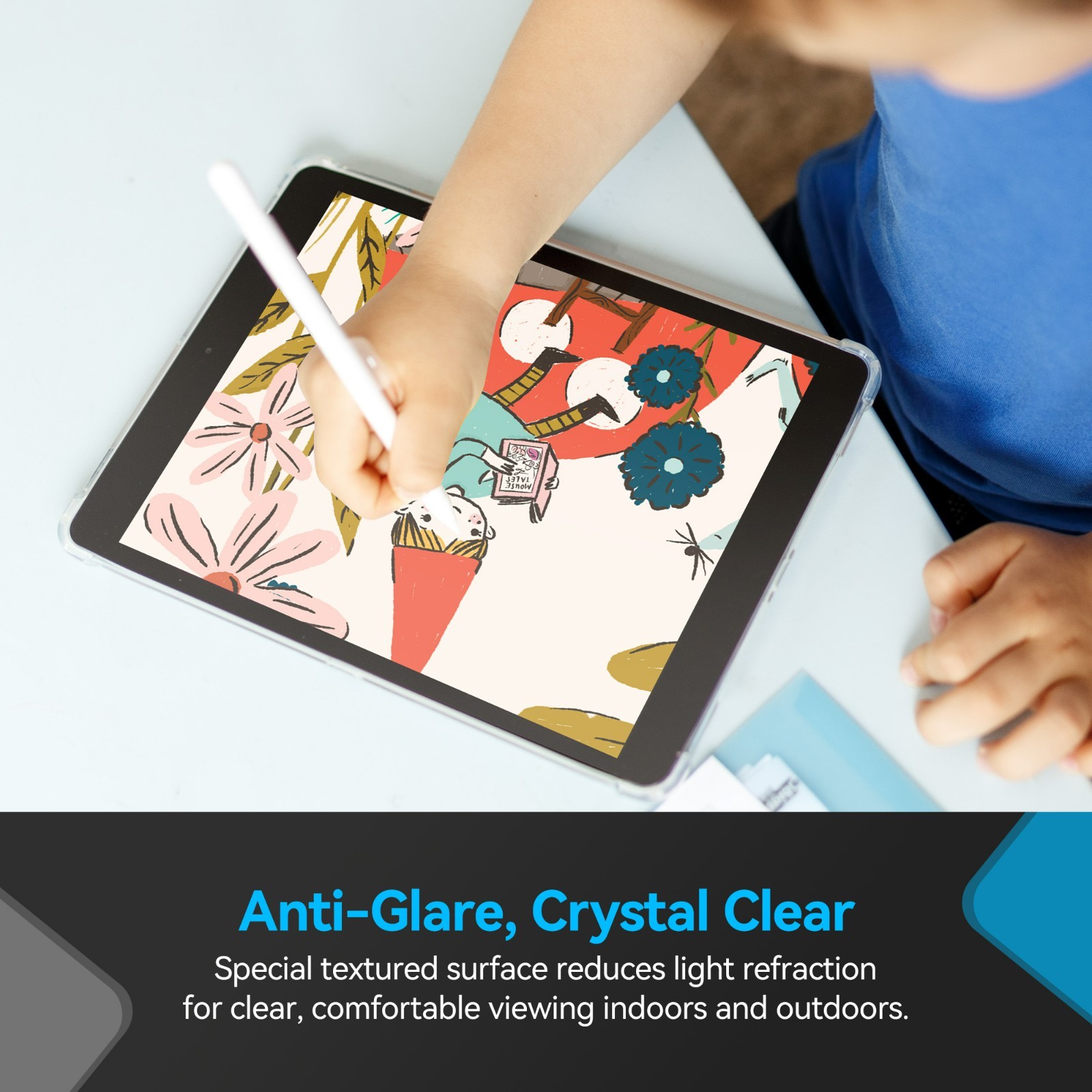 Penstudio Paper-Feel Screen Protector for iPad Air M2 13 inch | Anti-Glare