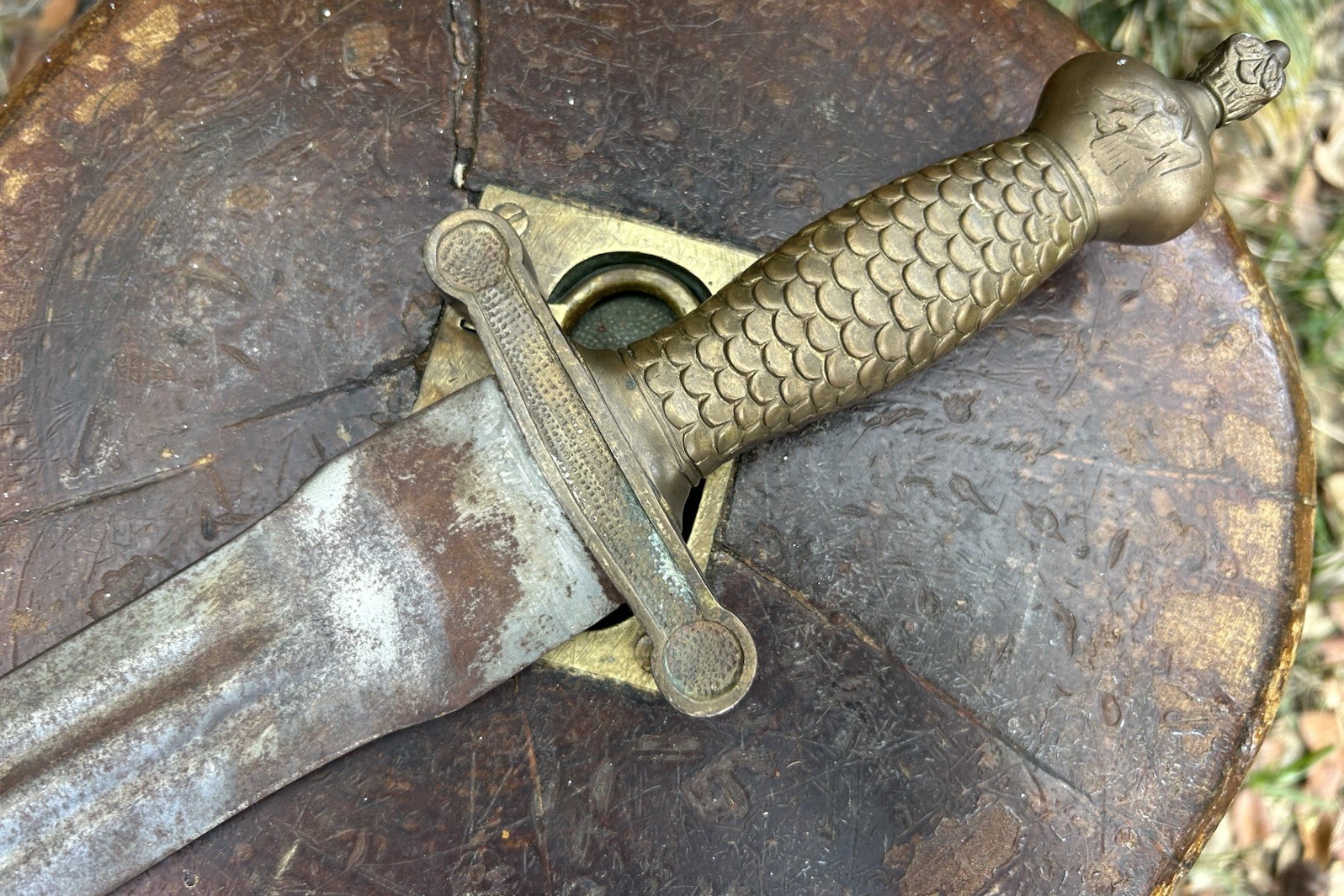 Civil War Sword Foot Artillery Short Sword Gladius 1800s Eagle Crown Scales 26”