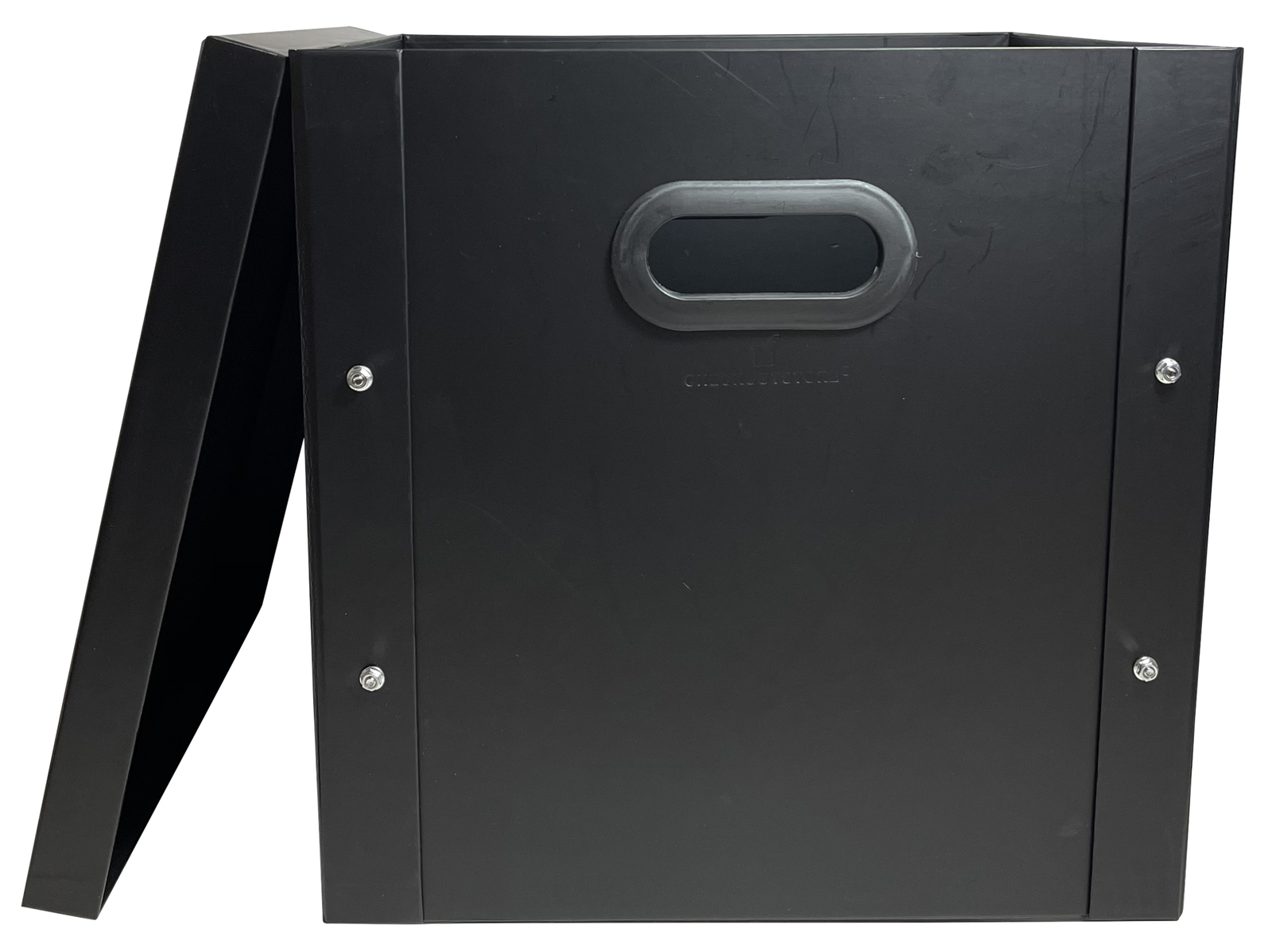 CheckOutStore Black 12" LP Vinyl Record 33 RPM Storage Box
