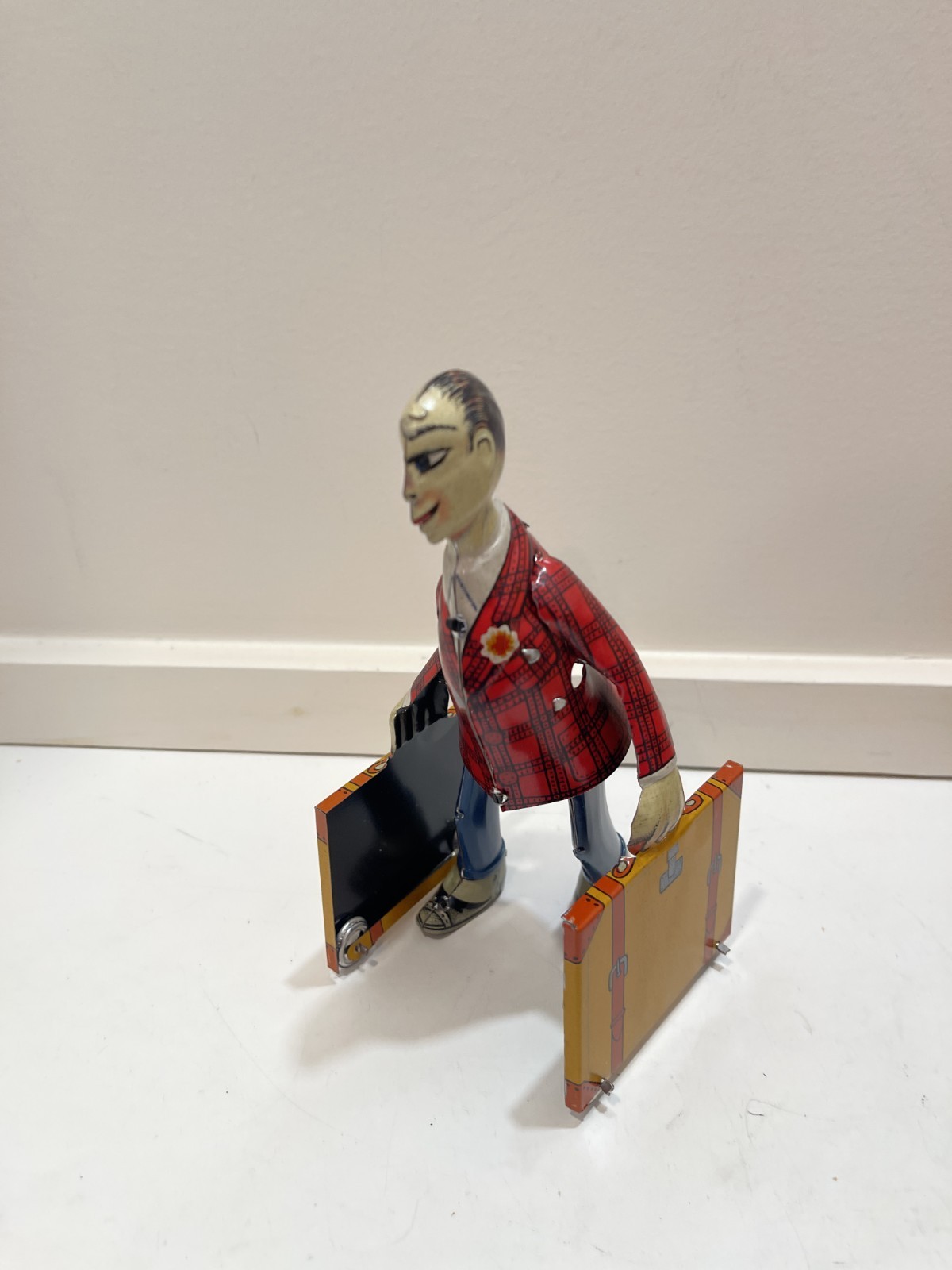 Paya Student 1932 Reproduction Vintage Wind-Up Maletero Jaguete Ref 852 w/Box