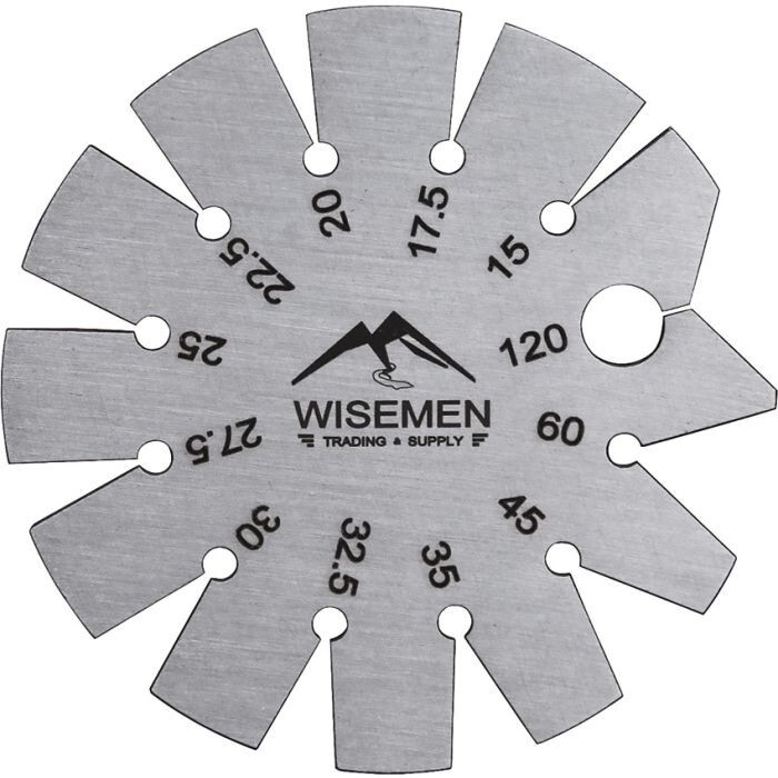 Wisemen Trading Bevel Gauge 12 Common Angles Stainless Steel Construction 2.75"