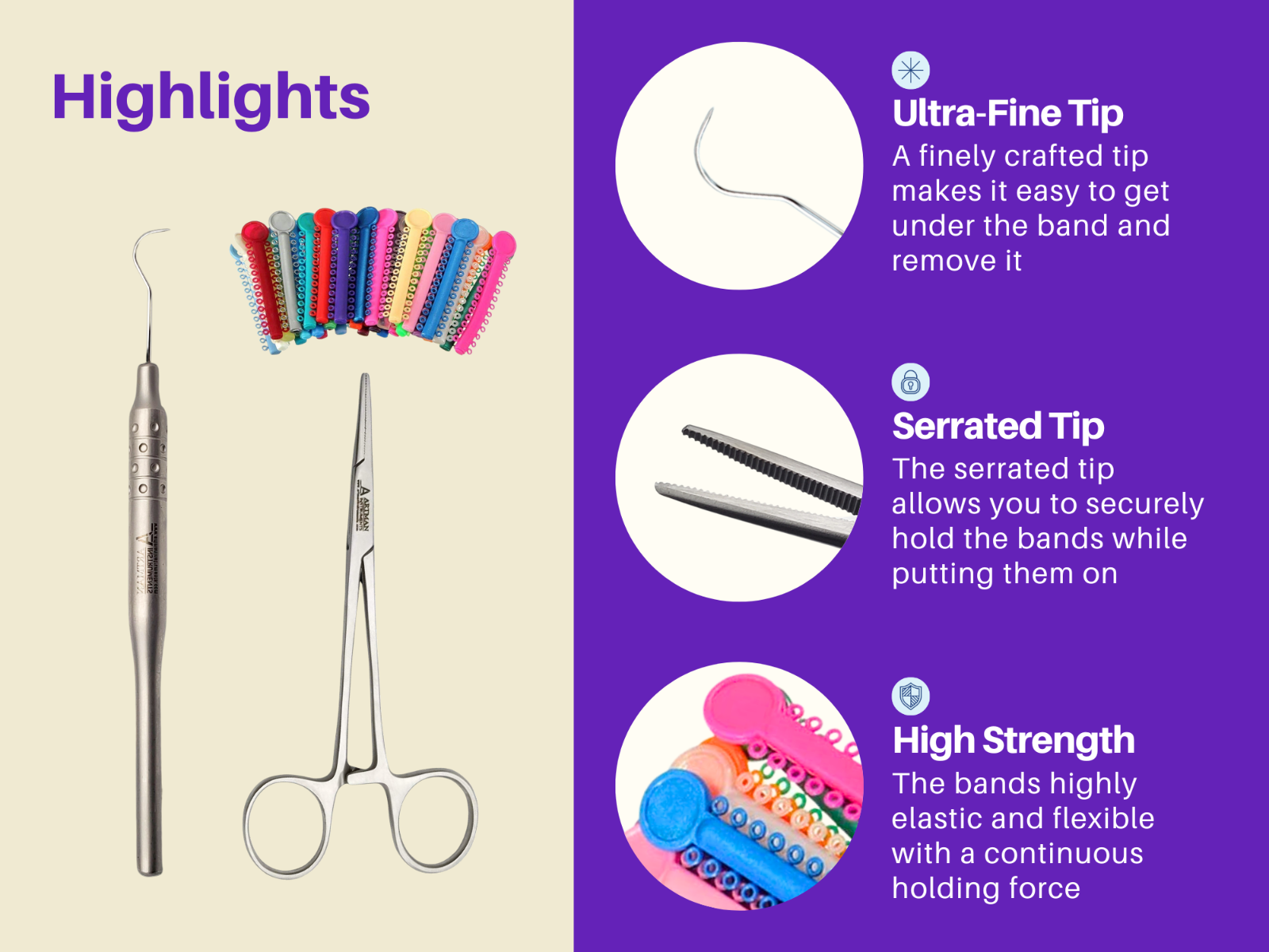 Dental Braces Color Changing Kit, Orthodontic Ties Changing kit ARTMAN