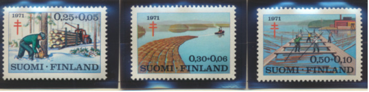 Finland Stamps Scott #B191 To B193, Mint Hinged