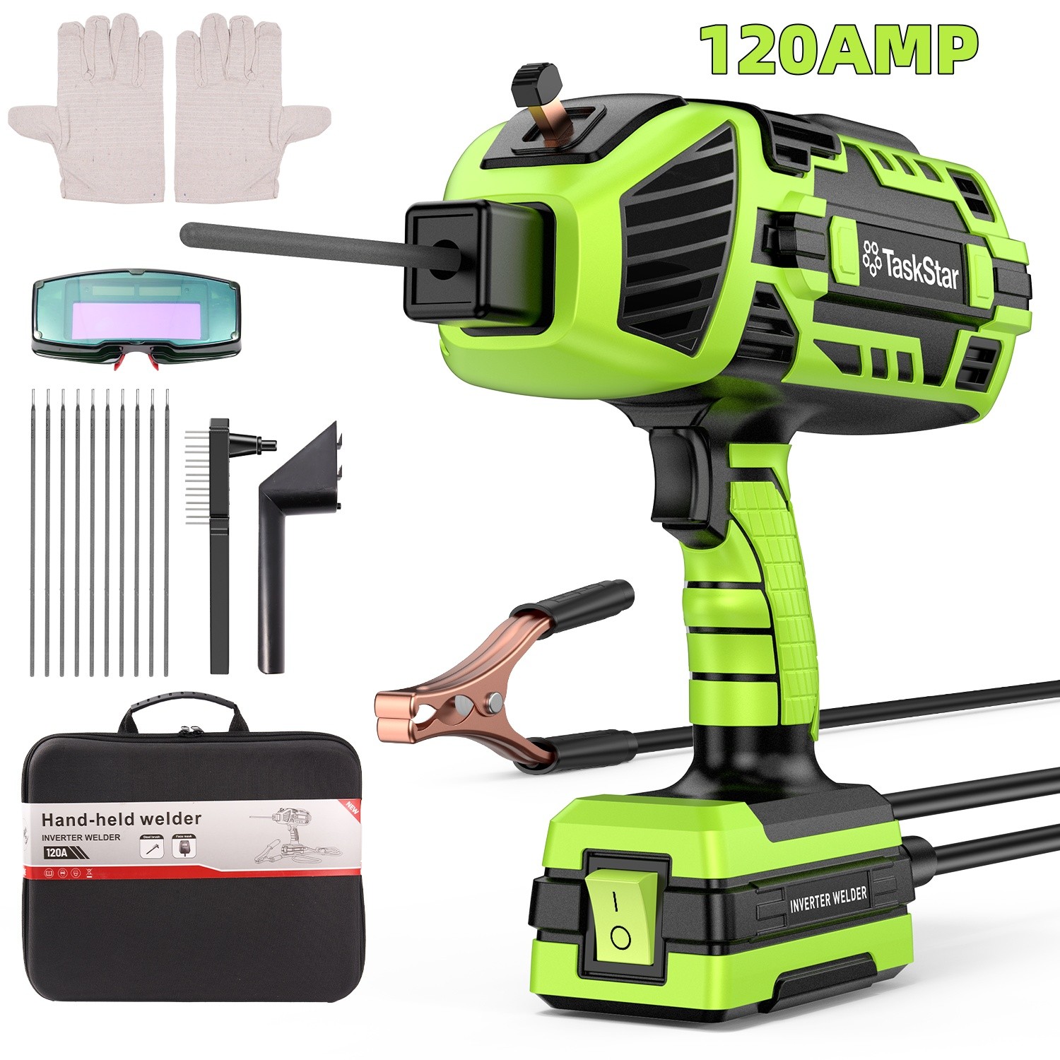 Electric Welder Handheld Welding Machine Kit 4600W Portable Arc Welder Gun Tools