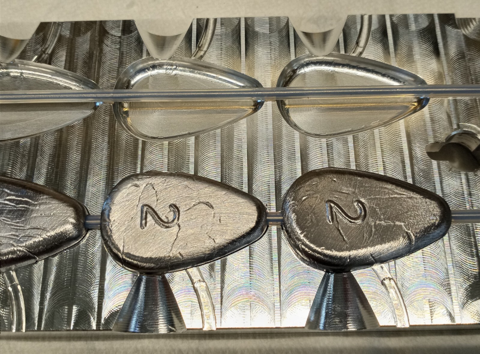 2 oz No Roll Sinker Mold - 10 CAVITY Production Mold