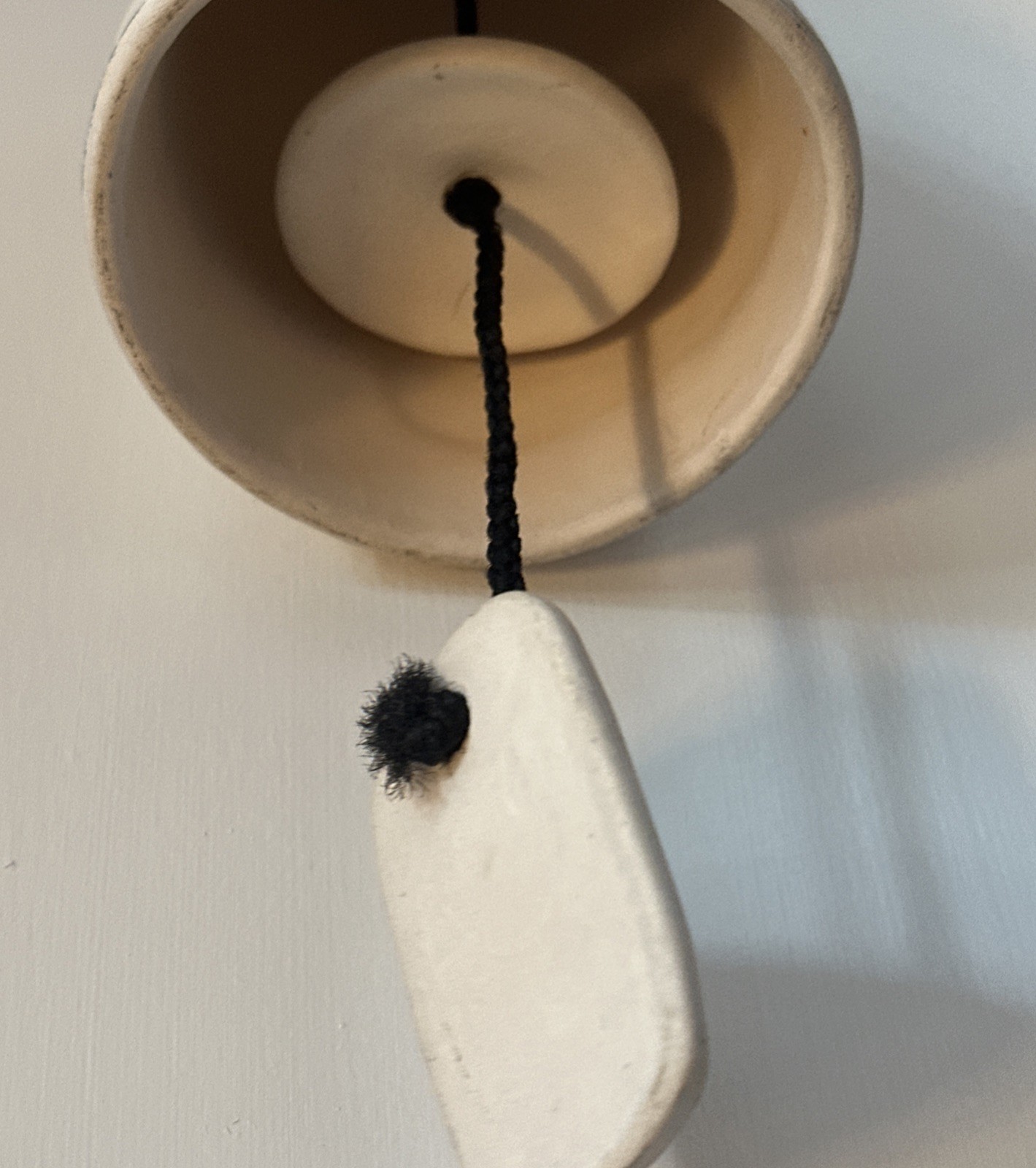 Vintage De Grazia Clay Pottery Wind Bell Chime Indian Mother/ Children