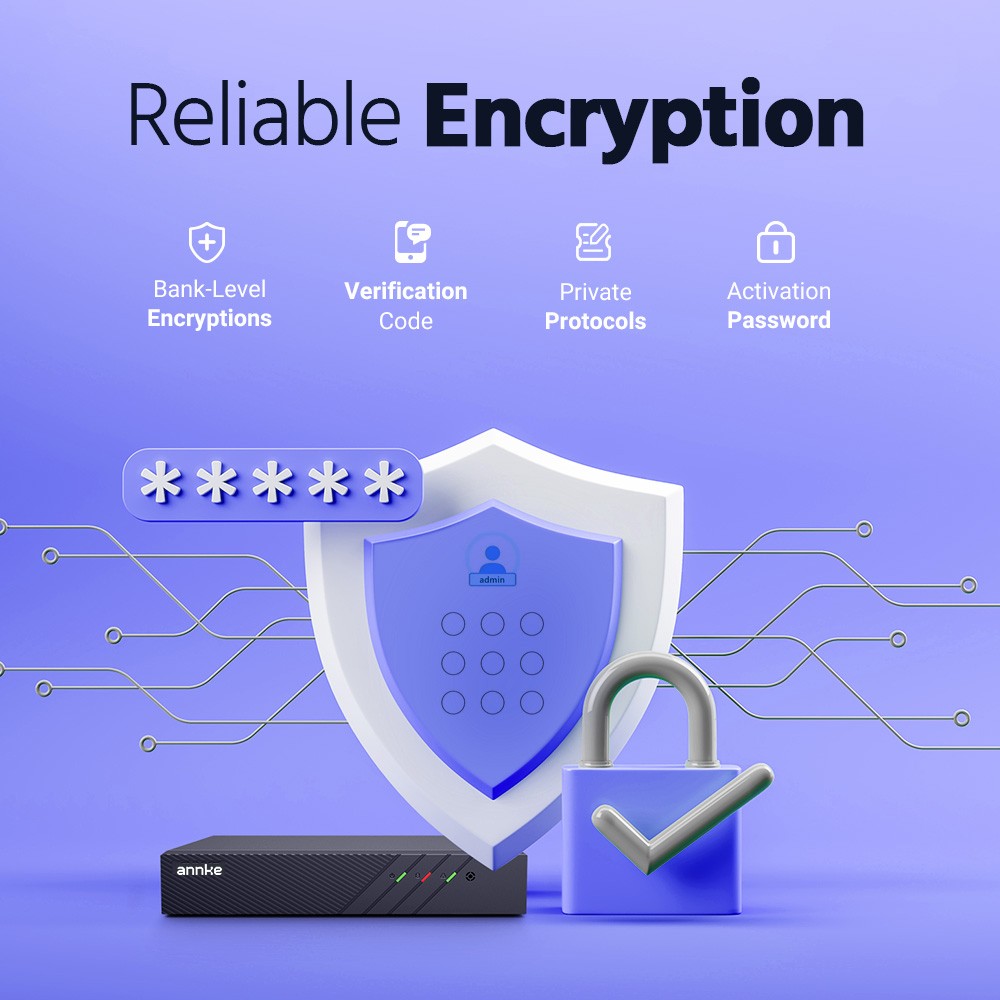 ANNKE 5MP Color POE IP Security Camera System Human Detection 8CH 8MP NVR Audio