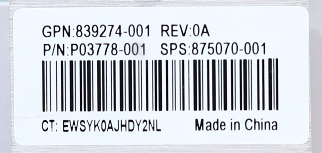 HP ProLiant DL380 Gen10 Server CPU Cooling Heatsink P/N: 875070-001 Tested
