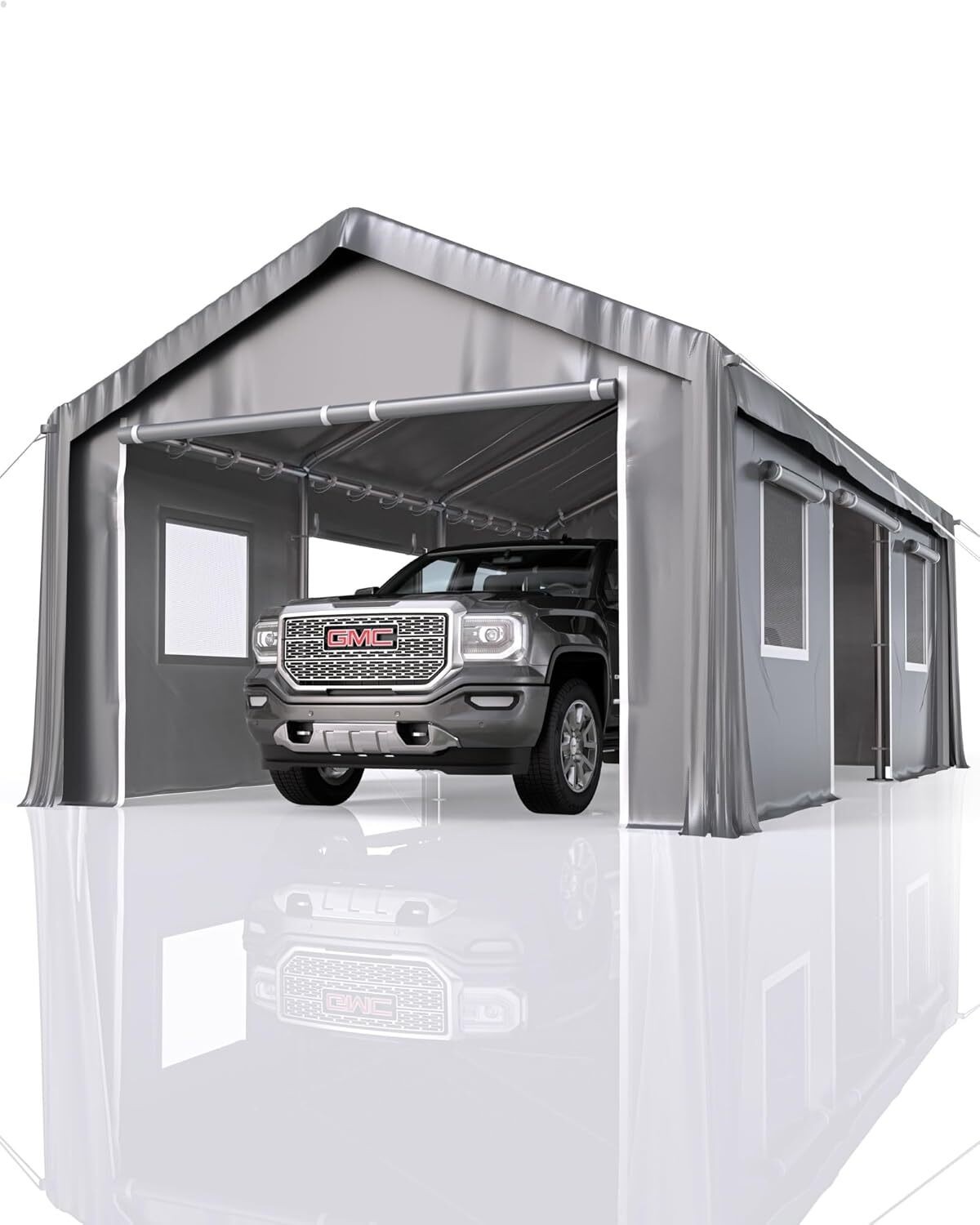 13'x20' Heavy Duty Carport Portable Garage, Outdoor Car Port with PE All-Season