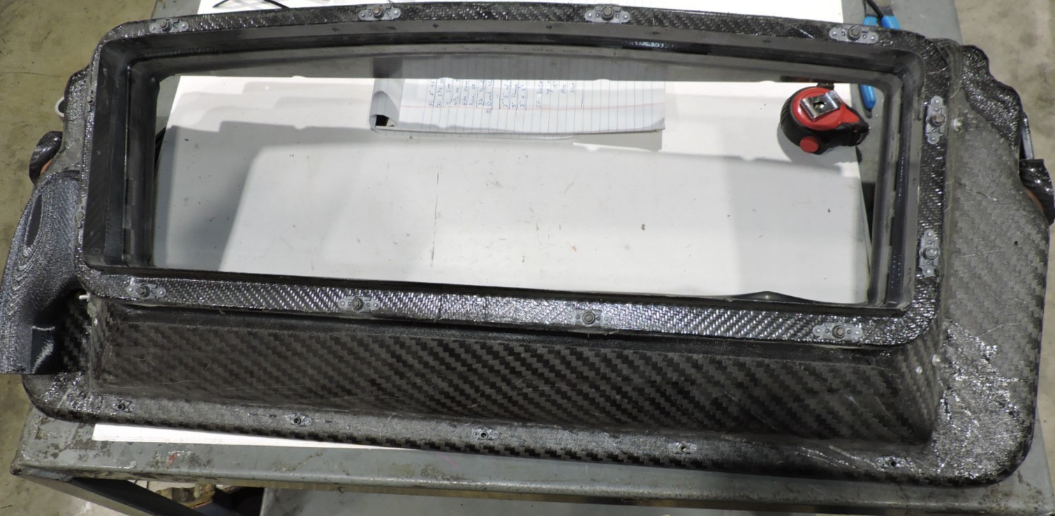 Fibreworks Radiator cradle & flex ducting 14" x 30" complete Nascar late model