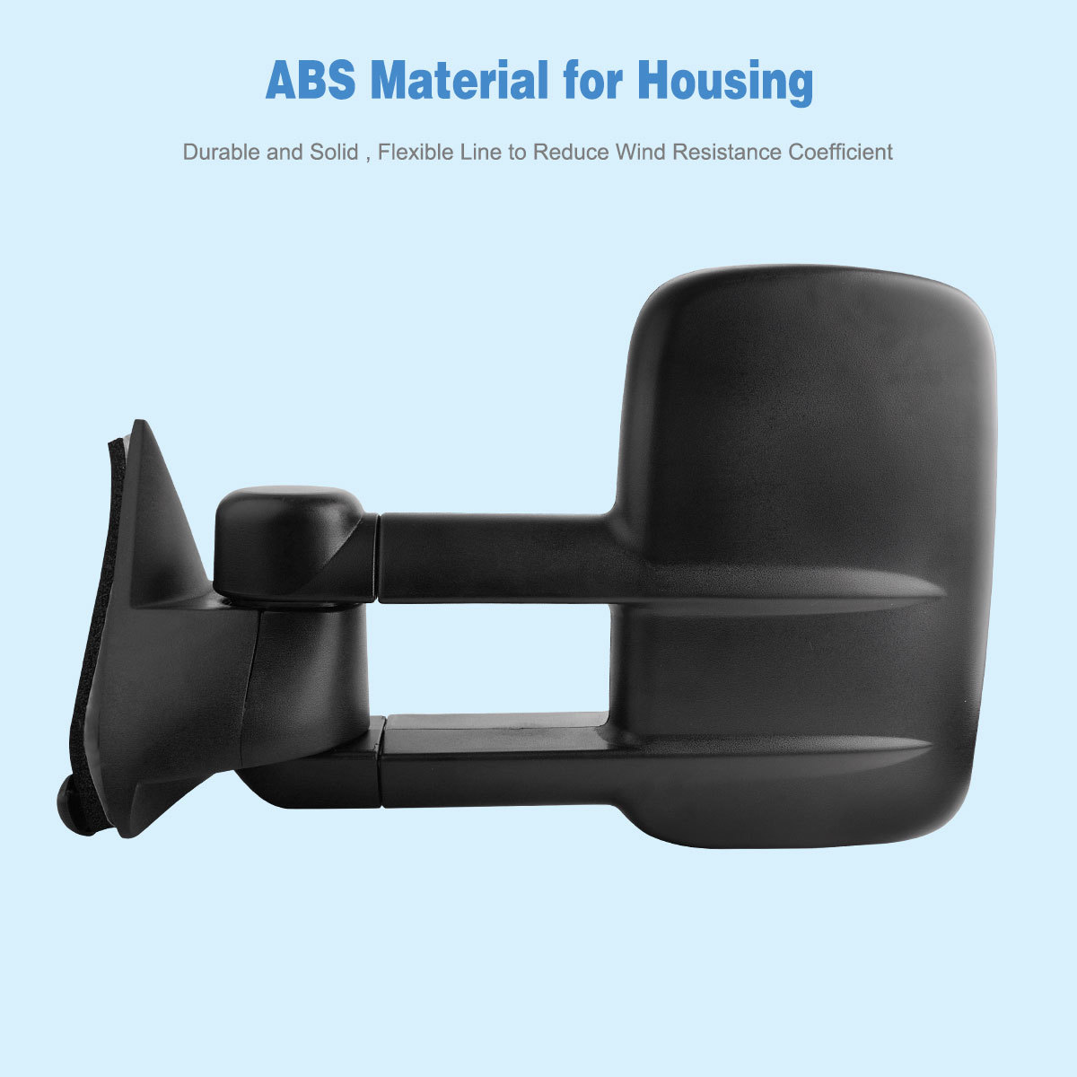 Pair for 88-98 Chevy GMC C/K 1500 2500 3500 Pickup Manual Tow Mirrors Trailer