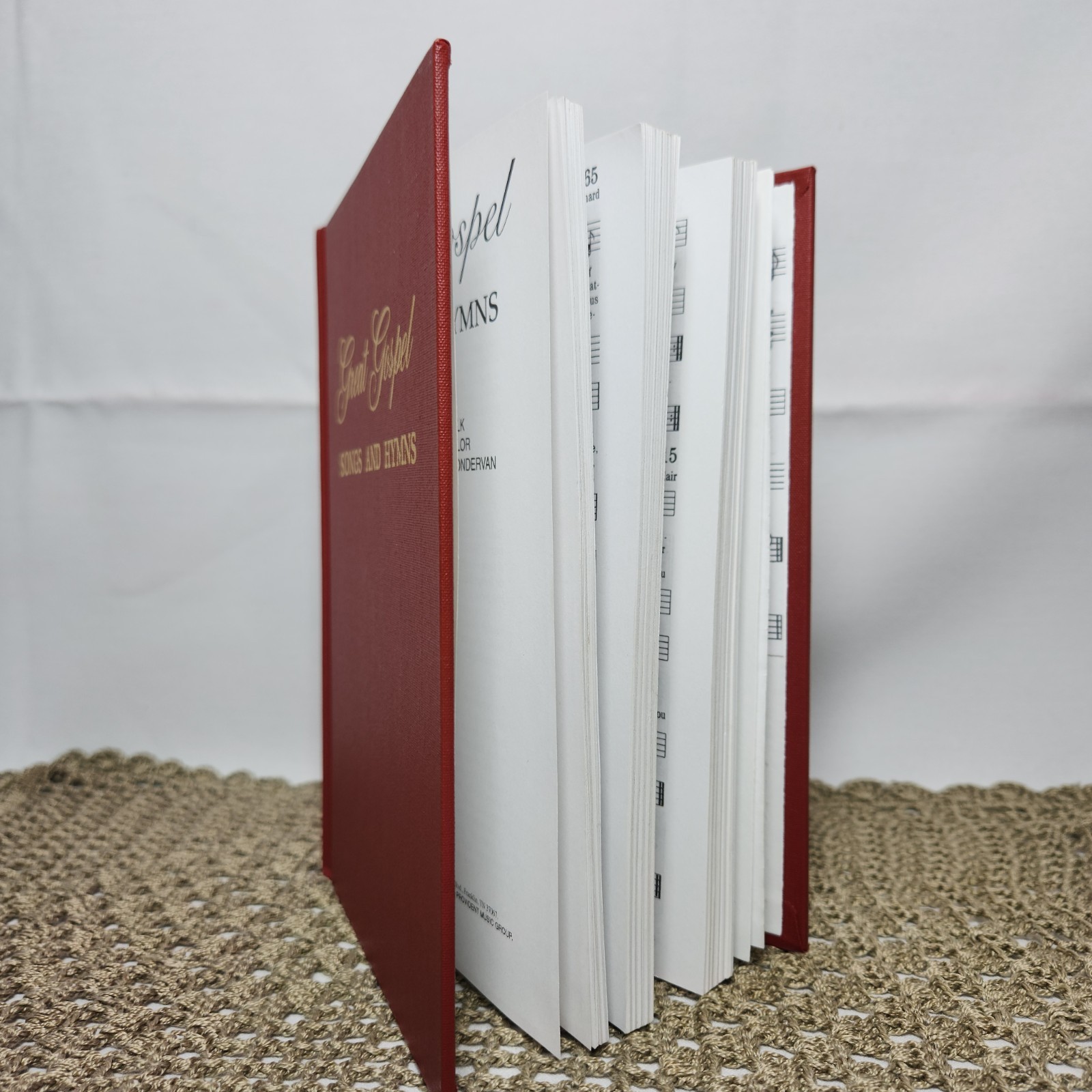 Vintage 1976 Great Gospel Songs And Hymns Red Hardcover Shape Note Edition