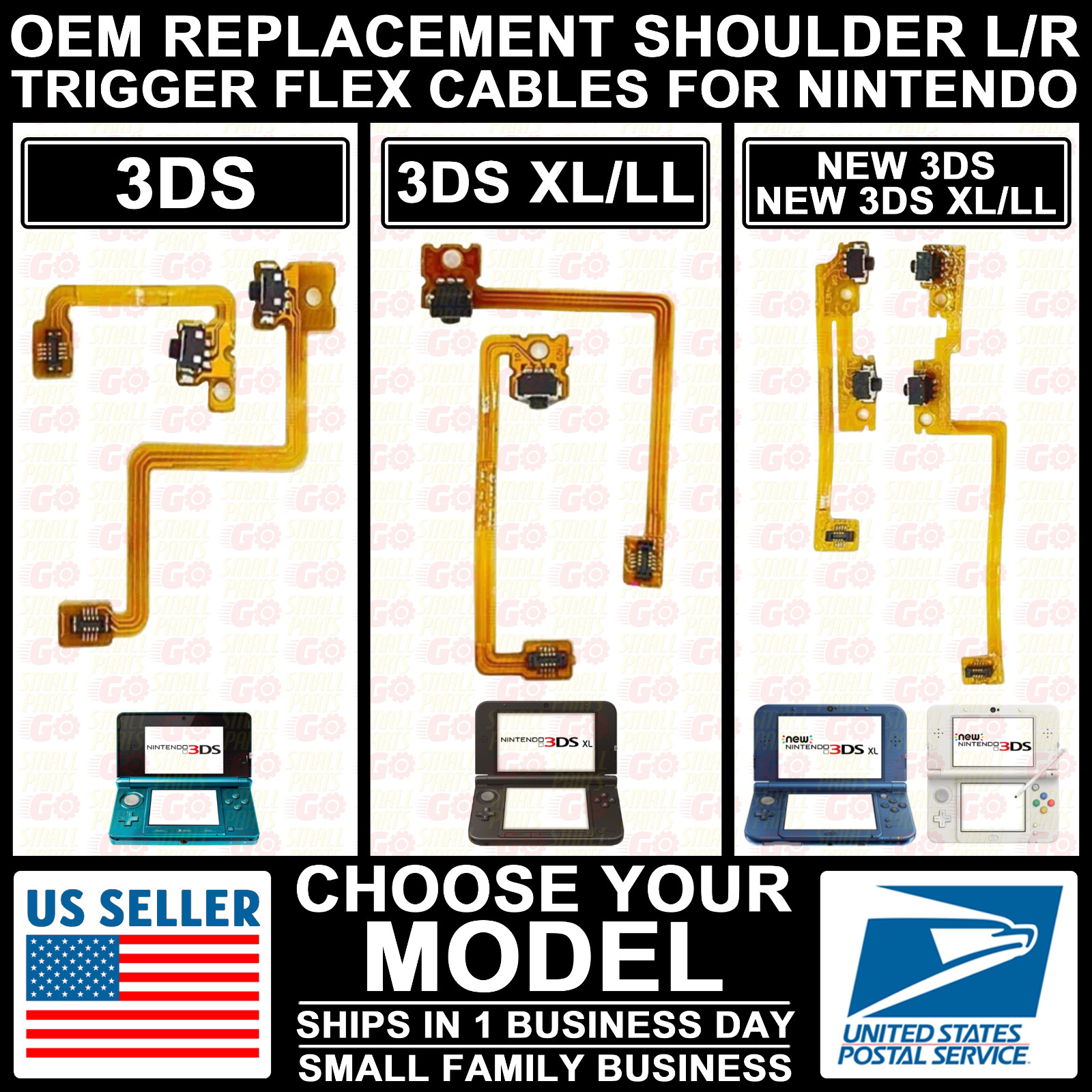 OEM Shoulder Trigger Button Left Right Flex Cable for Nintendo New/3DS/XL/LL